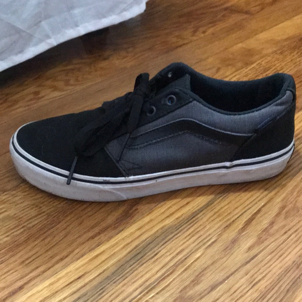 Grey and black vans